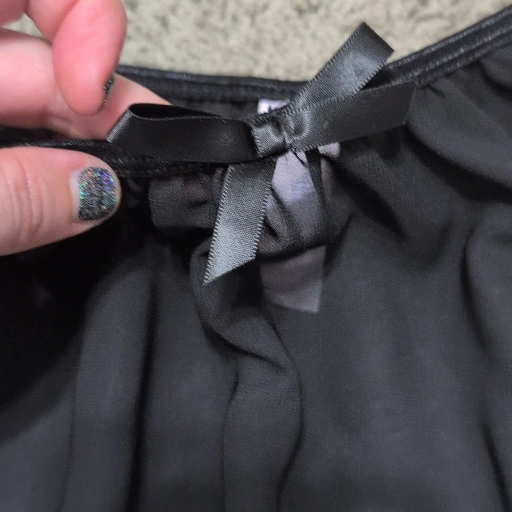 More Than Magic Black Dance Skirt Sheer Ballet Tap‎ Jazz Girls Size 14/16